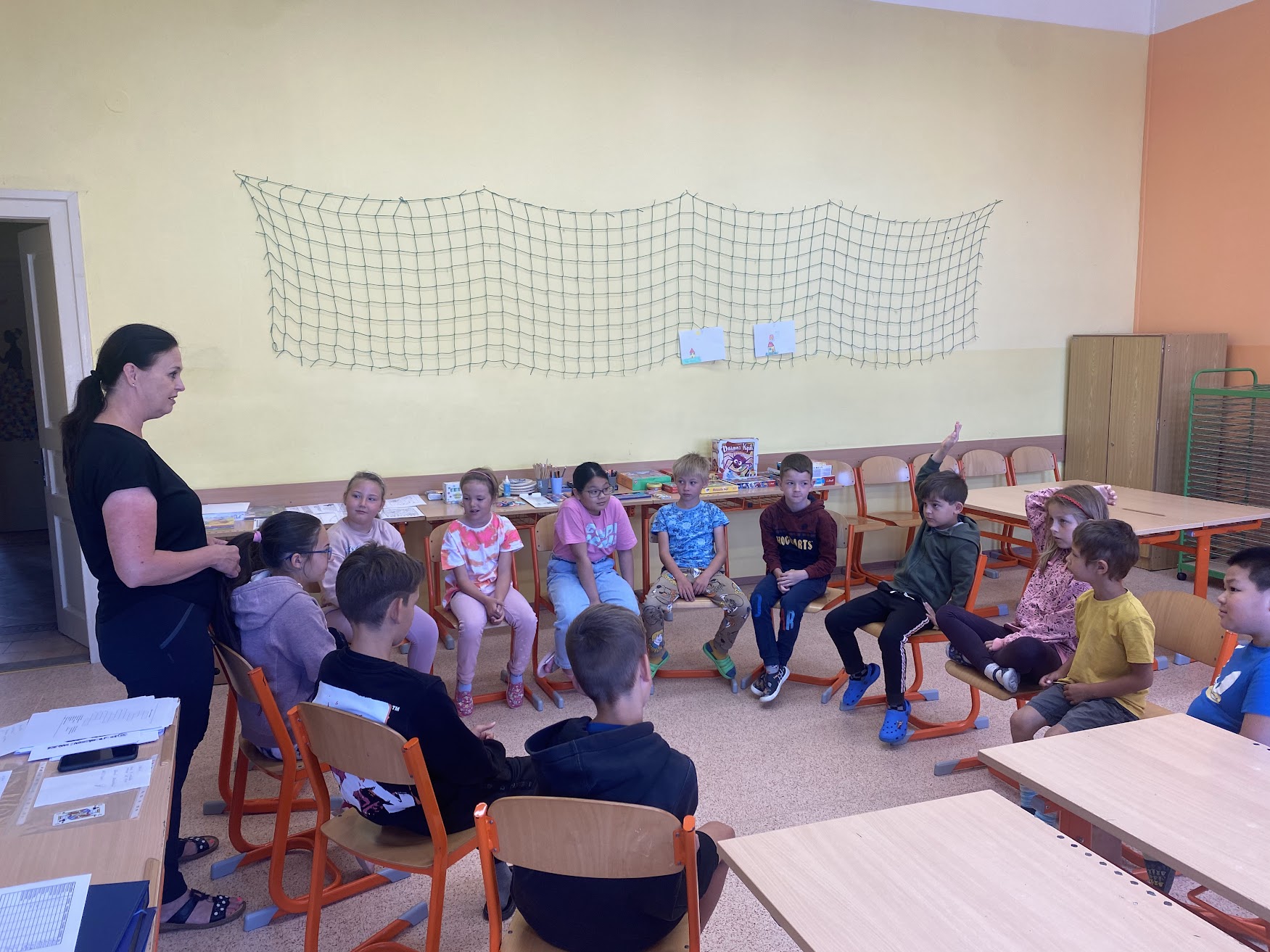 Ranní kruh ve třídě